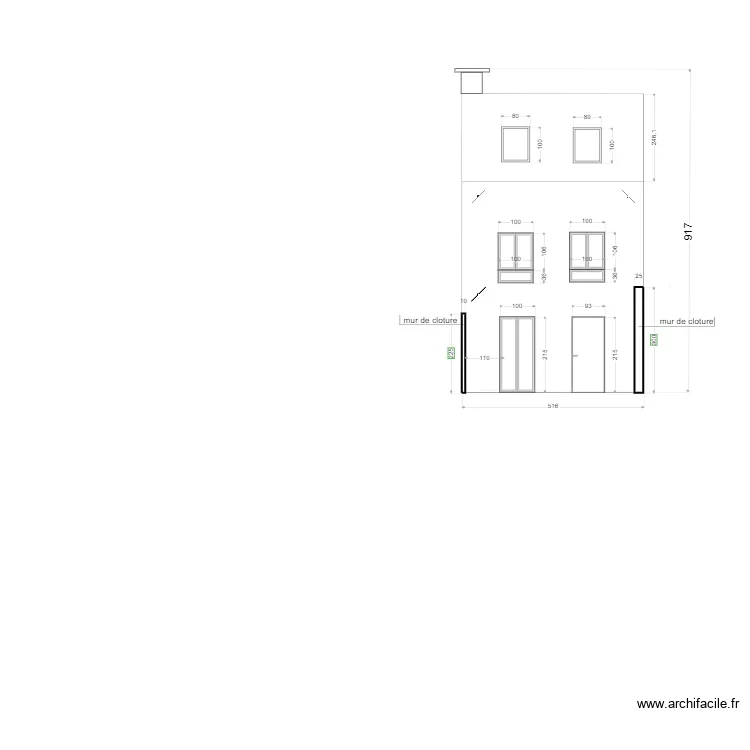 futur façade christophe. Plan de futur façade christophe. Plan de