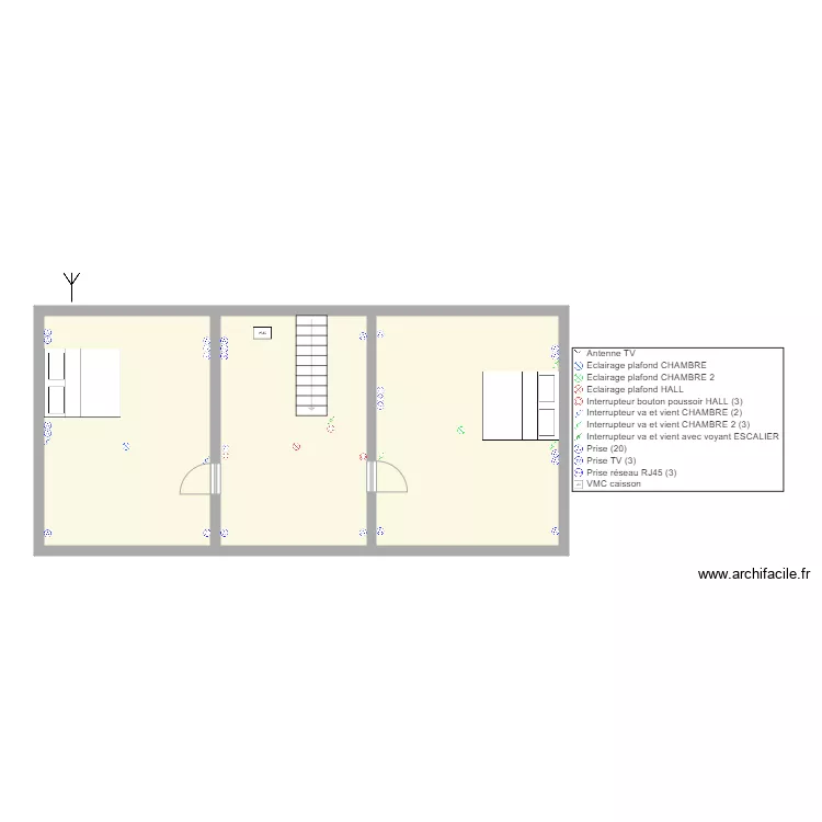 DODO ETAGE . Plan de 