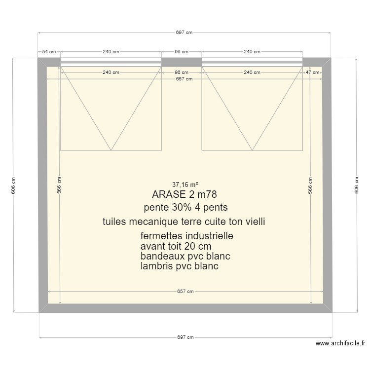 garage. Plan de 0 pièce et 0 m2