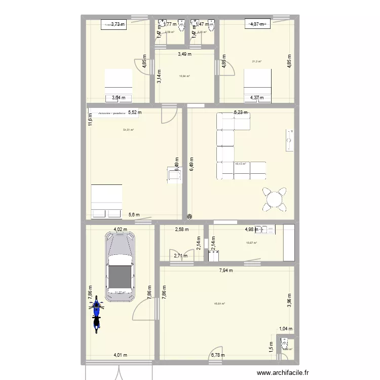 Mon plan. Plan de 10 pièces et 222 m² Mon plan. Plan de 10 pièces et 222 m²
