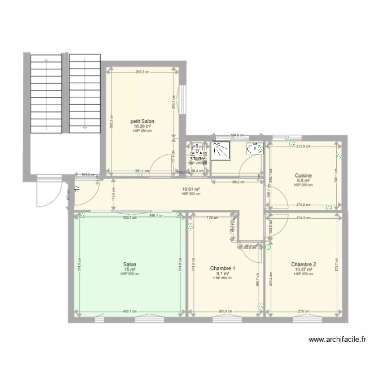 APPARTEMENT SALE modif 2. Plan de 