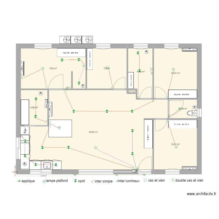 nouvelle maison plan electrique. Plan de 0 pièce et 0 m2