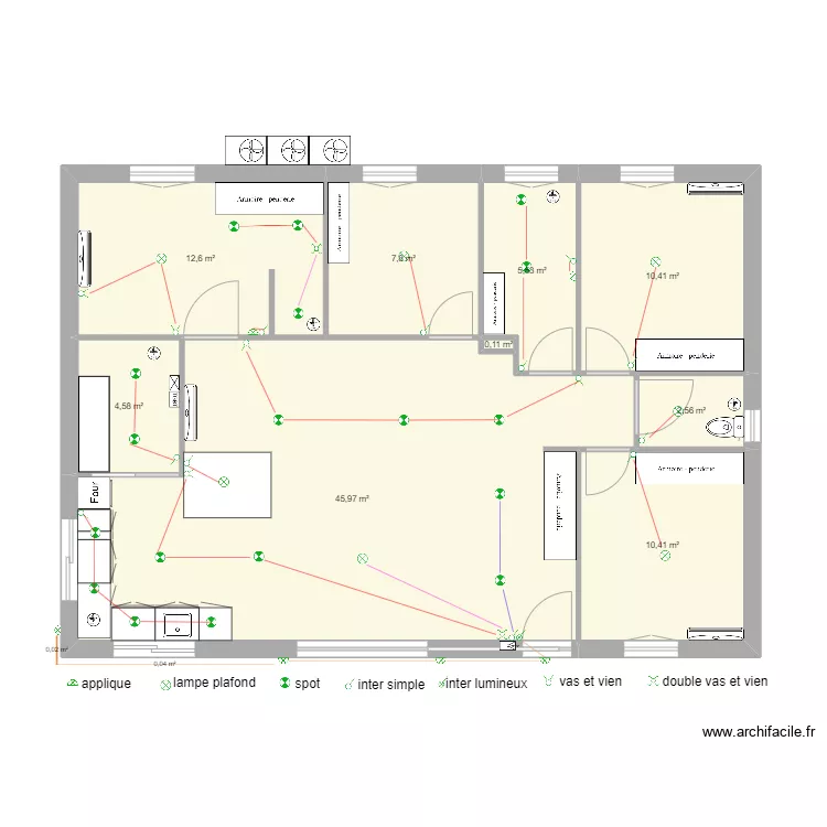nouvelle maison plan electrique. Plan de 