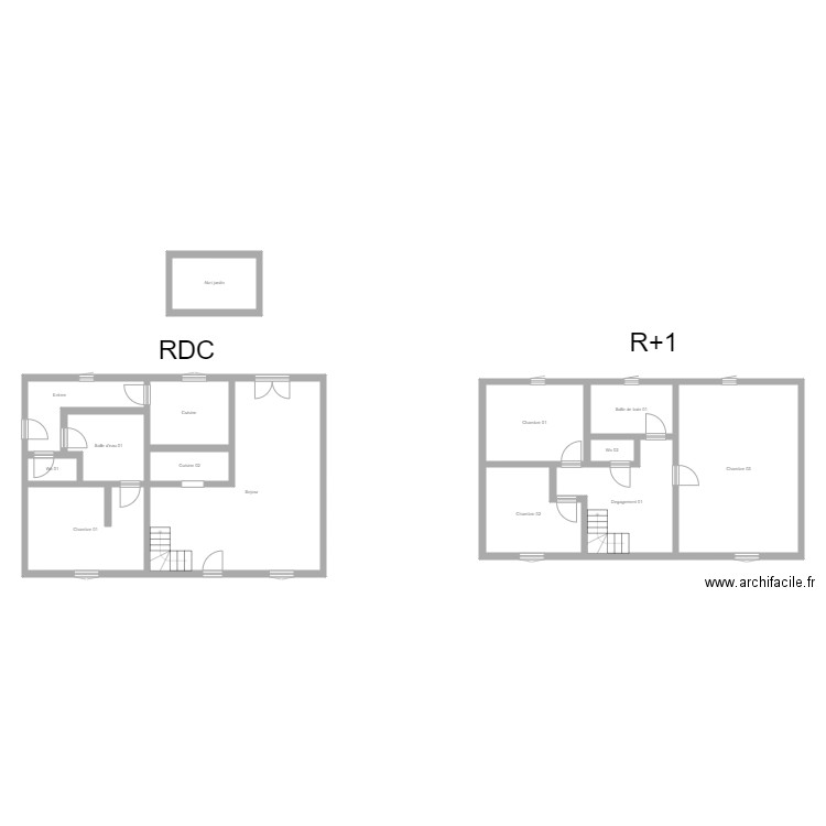 350600900. Plan de 14 pièces et 169 m2