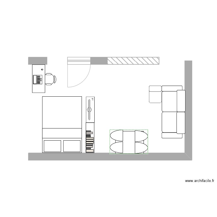 plan simple. Plan de 0 pièce et 0 m2