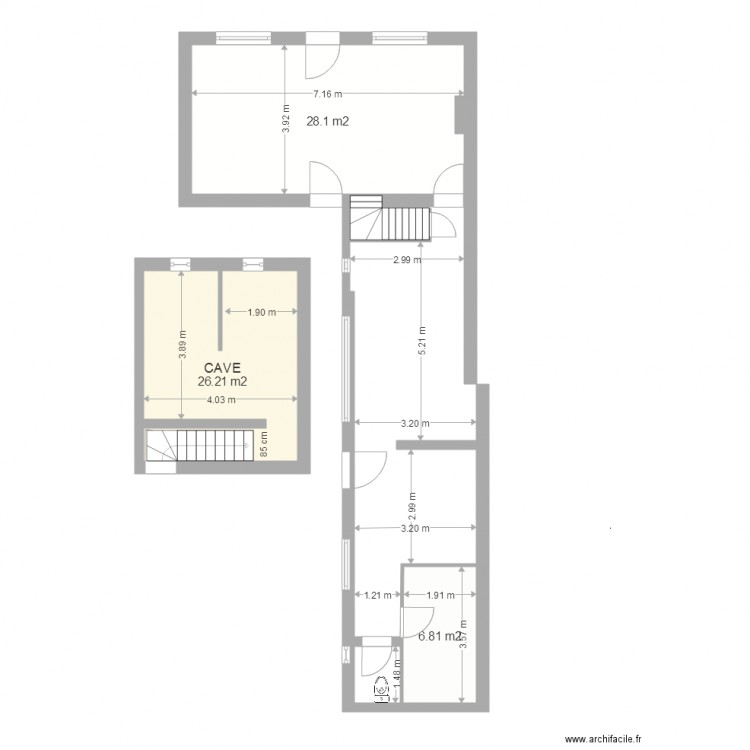 bas Douvrin. Plan de 0 pièce et 0 m2