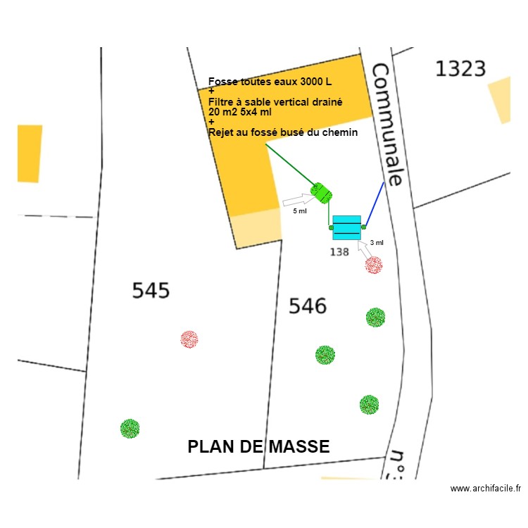 Bustori filtre sable. Plan de 0 pièce et 0 m2