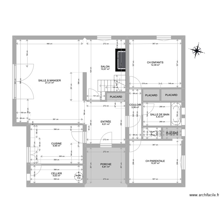 ESTEREL. Plan de 15 pièces et 103 m2