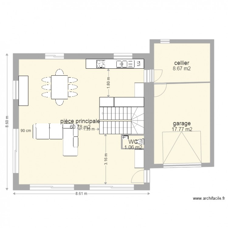maison de manon RDC. Plan de 0 pièce et 0 m2