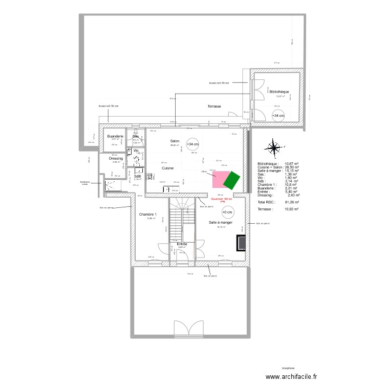 doumerc 2 gros oeuvre v16. Plan de 0 pièce et 0 m2