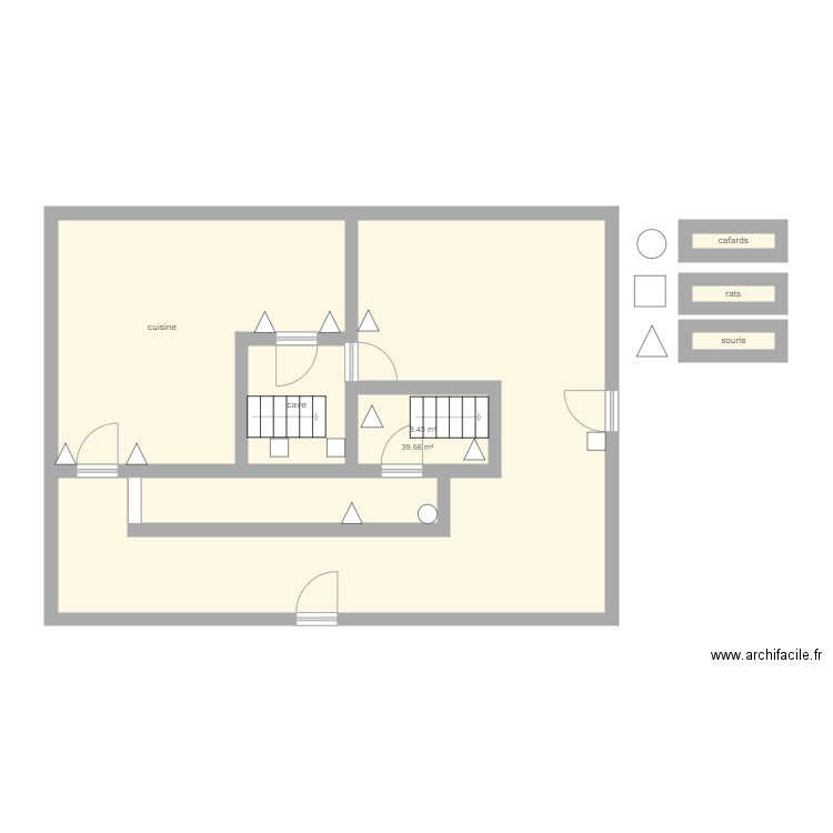 papillon. Plan de 0 pièce et 0 m2