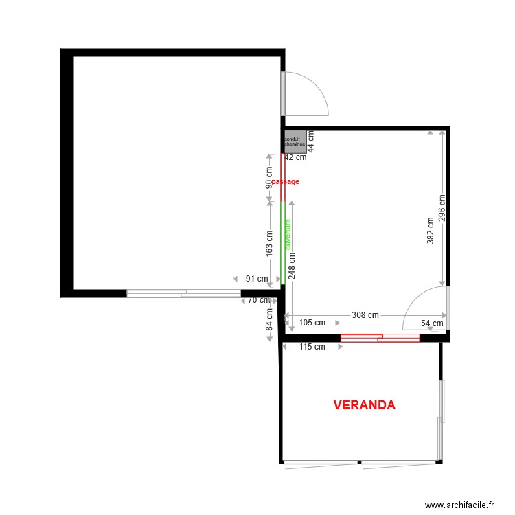 PLAN VERANDA. Plan de 0 pièce et 0 m2