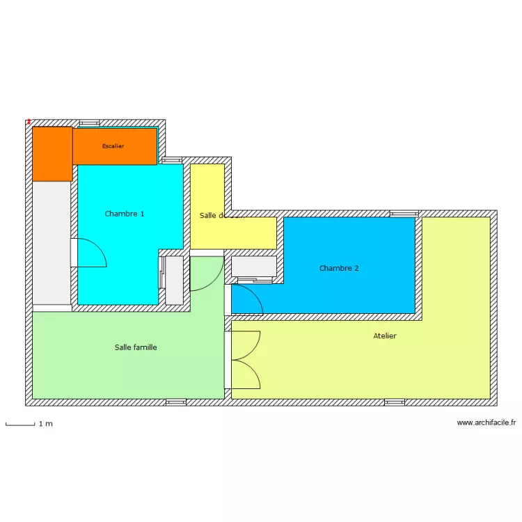 Sous-sol 2 chambres. Plan de Sous-sol 2 chambres. Plan de
