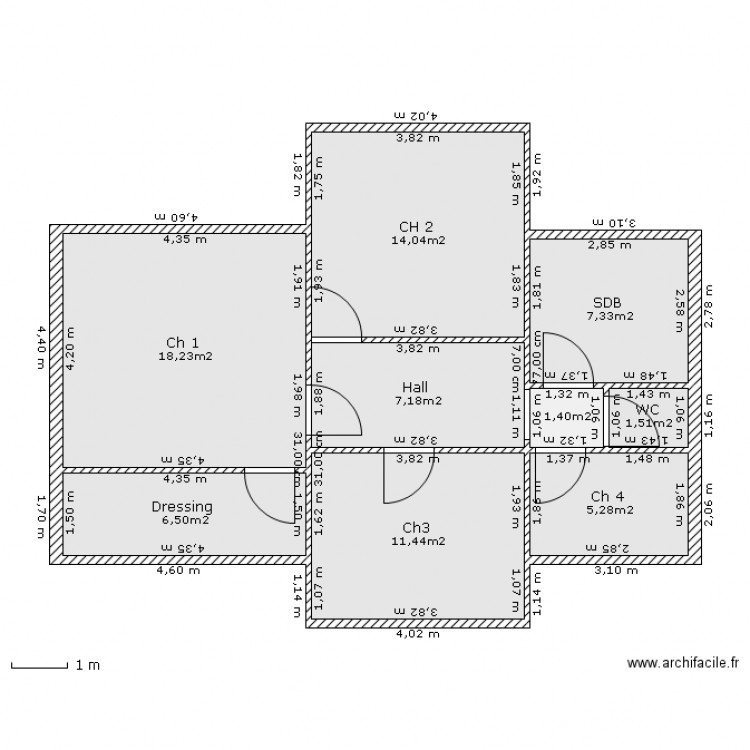 Willain étage. Plan de 0 pièce et 0 m2