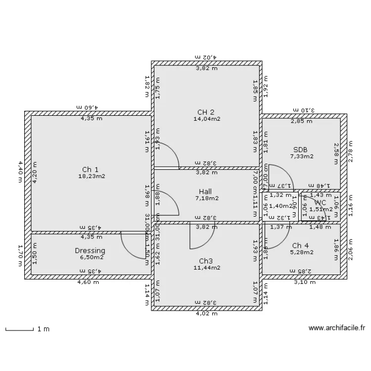 Willain &eacute;tage. Plan de 