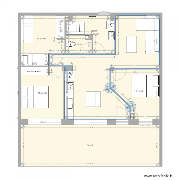 BIEDERMANN AVP 3,. Plan de 0 pièce et 0 m2