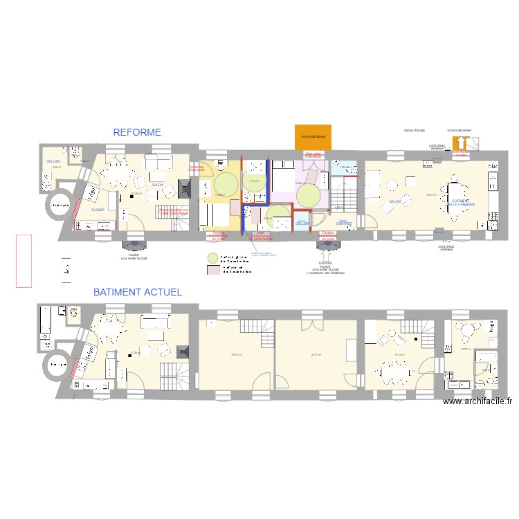 RDC XAV IDEE V5. Plan de 0 pièce et 0 m2