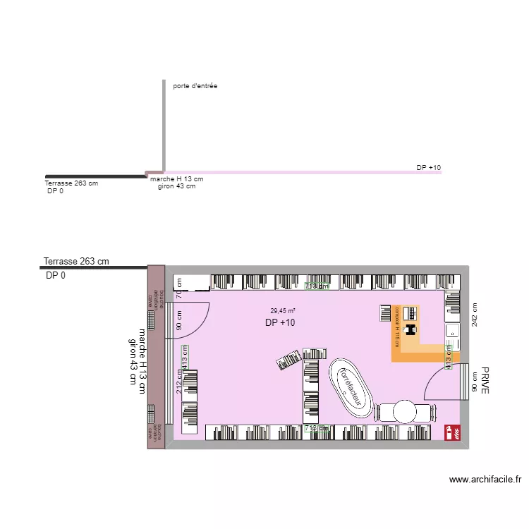 TORREFACTION DU MARCHE AVANT TRAVAUX. Plan de 