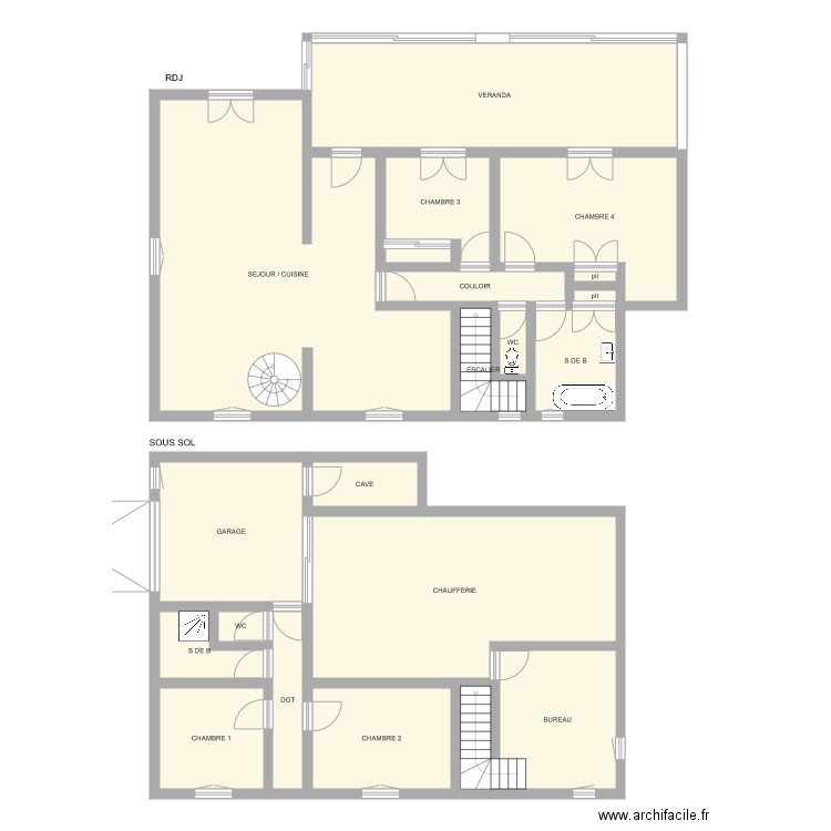 CHABROL. Plan de 0 pièce et 0 m2