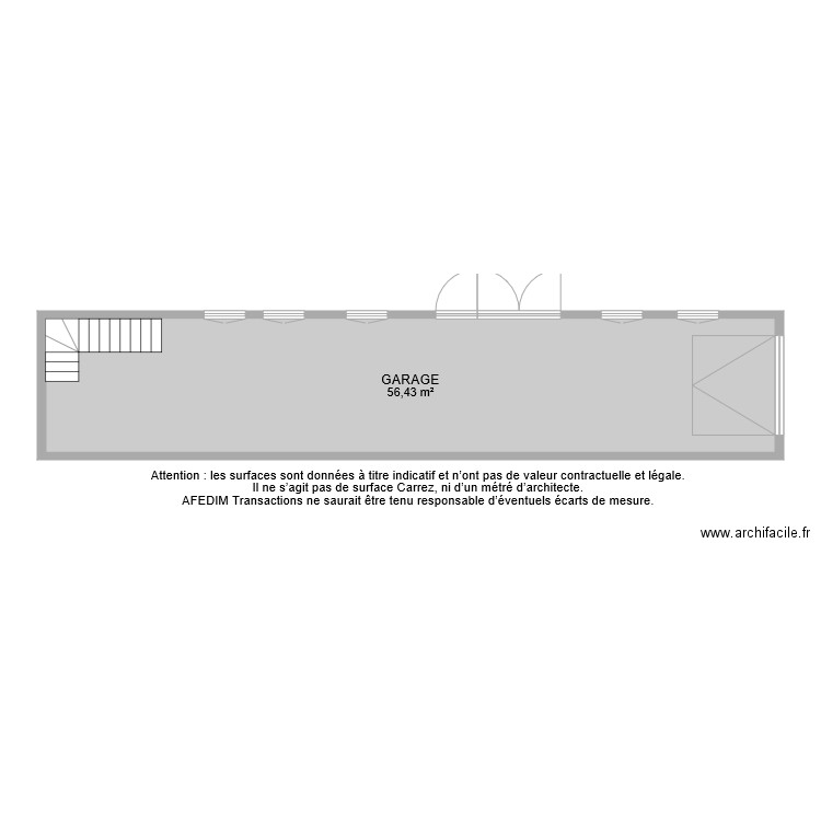 BI 7530 GARAGE. Plan de 0 pièce et 0 m2