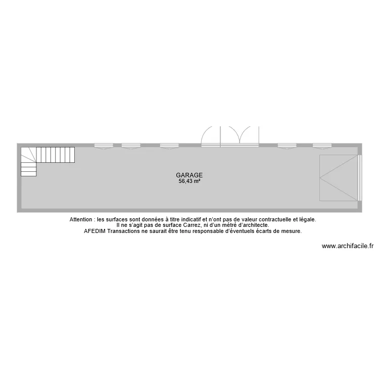 BI 7530 GARAGE. Plan de 