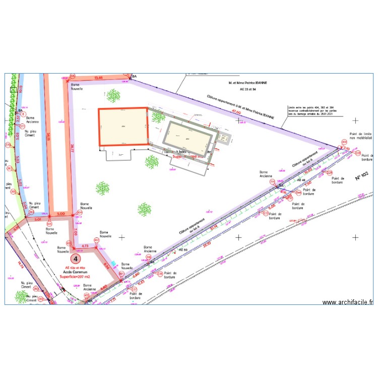 Annexe piscine béton euromac2 v6. Plan de 4 pièces et 225 m2