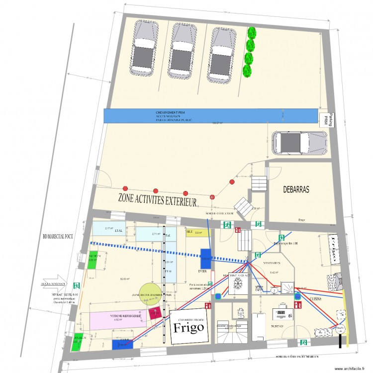 Amenagement magasin 3 AEP. Plan de 0 pièce et 0 m2