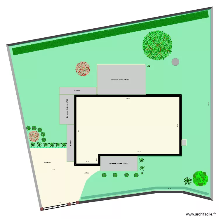 Cathalo jardin. Plan de 