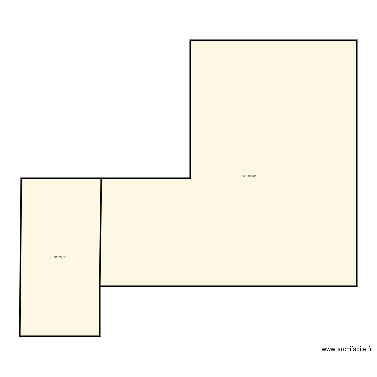 projet 2. Plan de 2 pièces et 161 m2