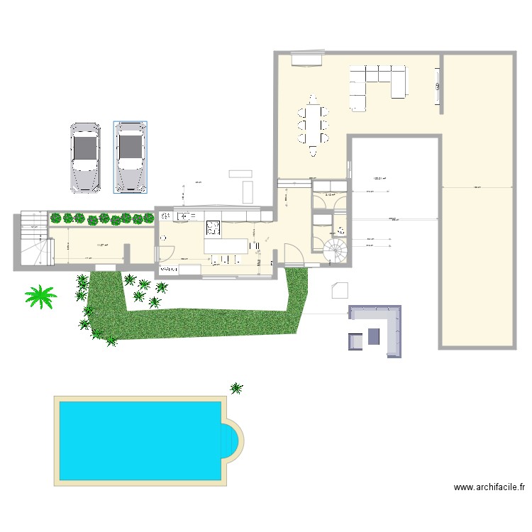 Le brusc esquisse avec tremis. Plan de 0 pièce et 0 m2