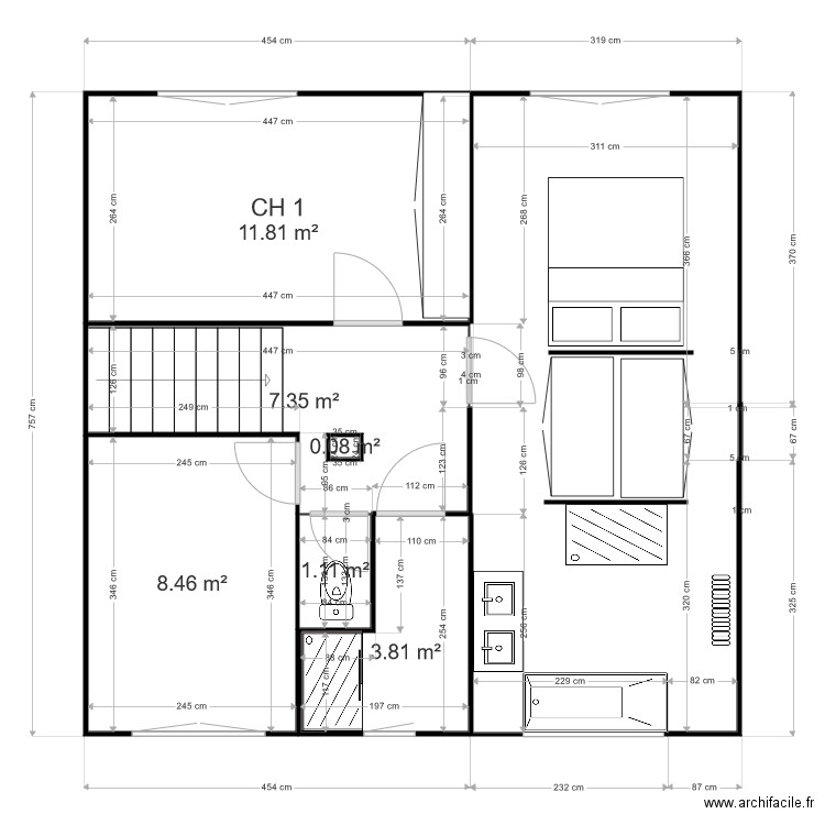 THENARD ETAGE  PROJET 5. Plan de 0 pièce et 0 m2