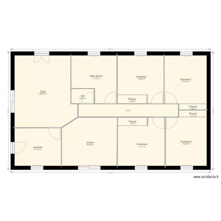 maison. Plan de 0 pièce et 0 m2