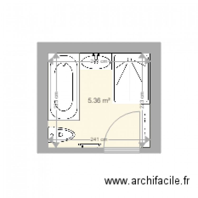 SDB 2. Plan de 0 pièce et 0 m2