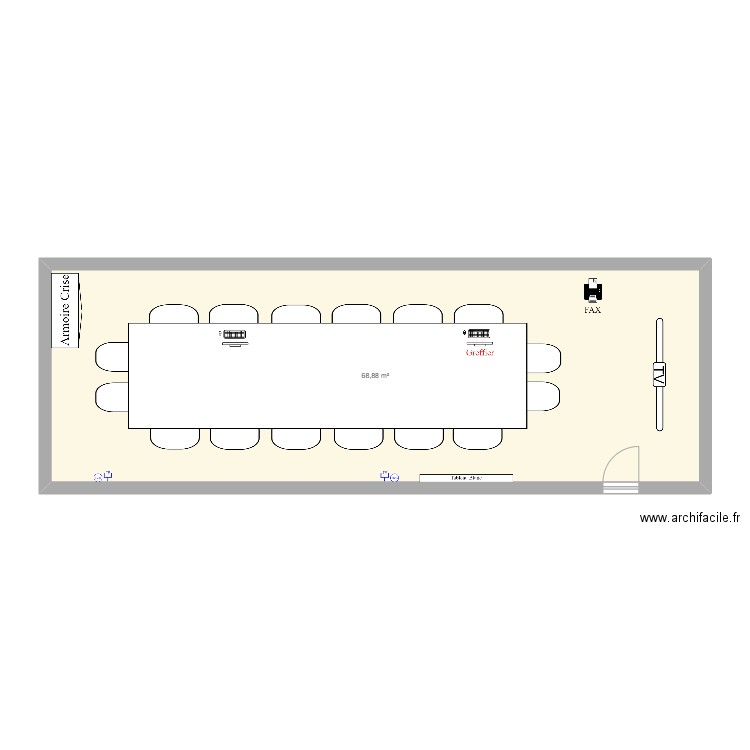 Salle. Plan de 0 pièce et 0 m2