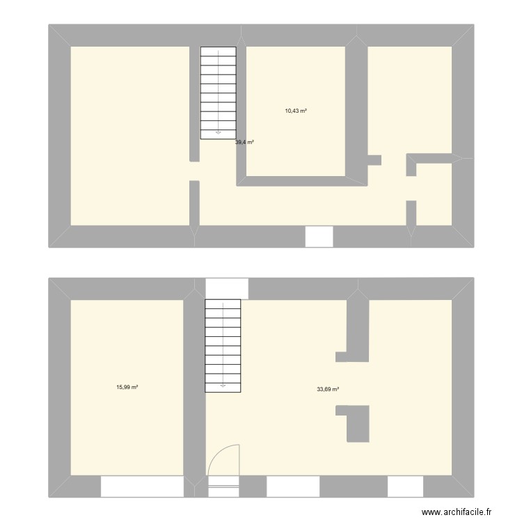 maison. Plan de 4 pièces et 100 m2