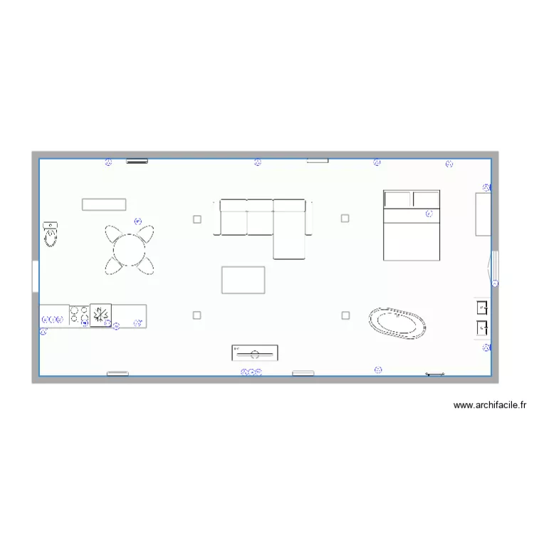 1er Etage delot prise de courant. Plan de 