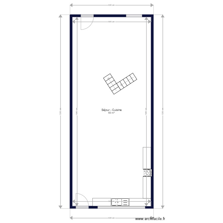 Chaussee d Andenne 114 Huy. Plan de 6 pièces et 123 m2