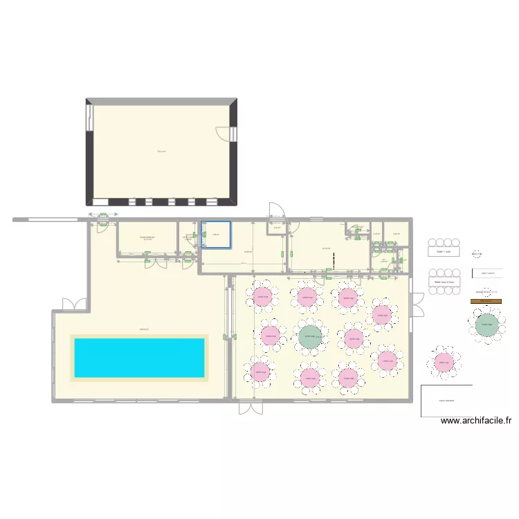 SALLE DOMAINE QUATRE PLUMES 1. Plan de 