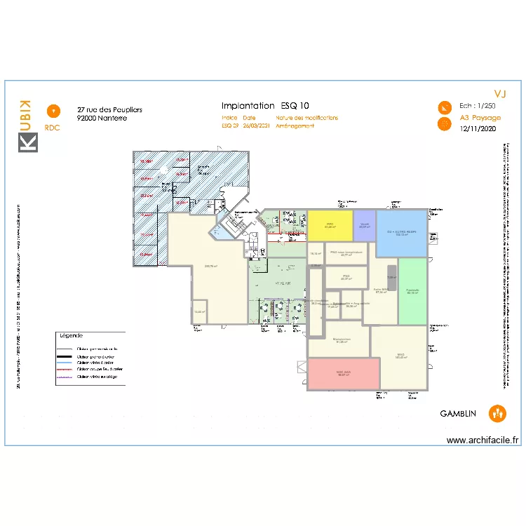 Nanterre RDC Cible ARS. Plan de 