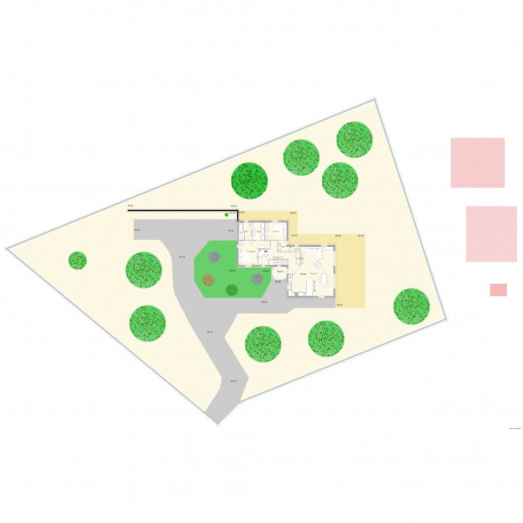 maison lot11. Plan de 17 pièces et 2192 m2