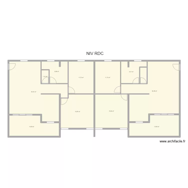 plan immeuble / 4 lots RDC. Plan de plan immeuble / 4 lots RDC. Plan de