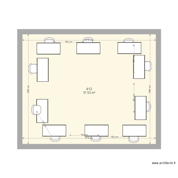 413 en bloc. Plan de 0 pièce et 0 m2