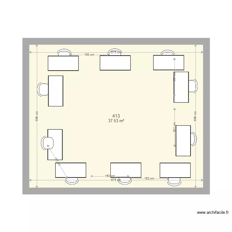 413 en bloc. Plan de 