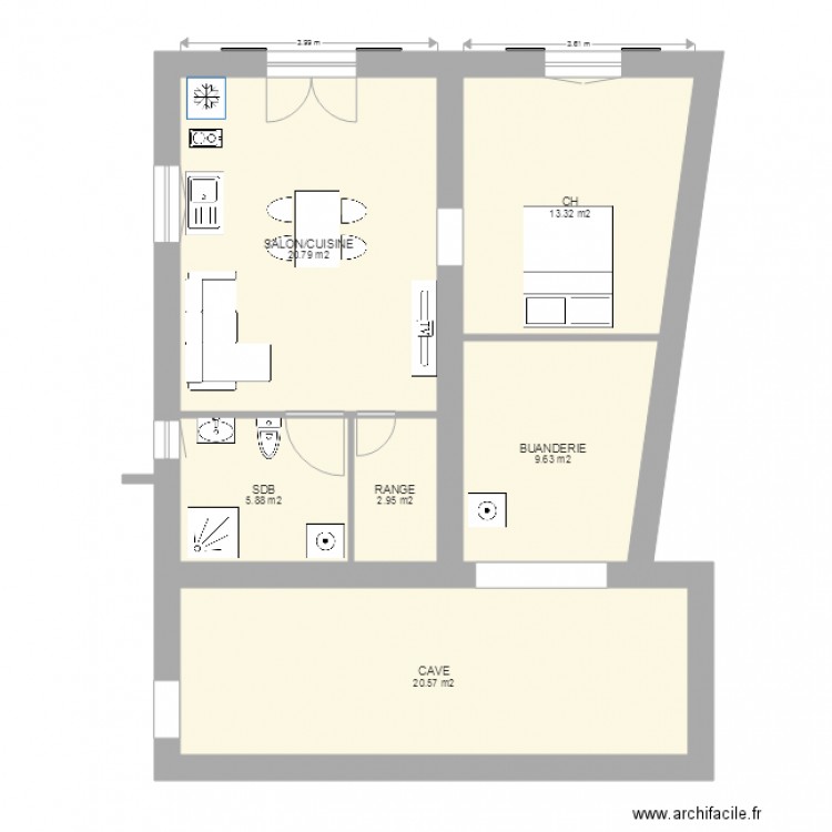 FRENCLENS RDC. Plan de 0 pièce et 0 m2