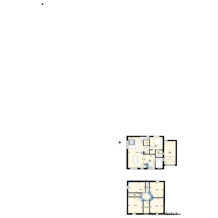 Maison St Congard. Plan de 12 pièces et 139 m2