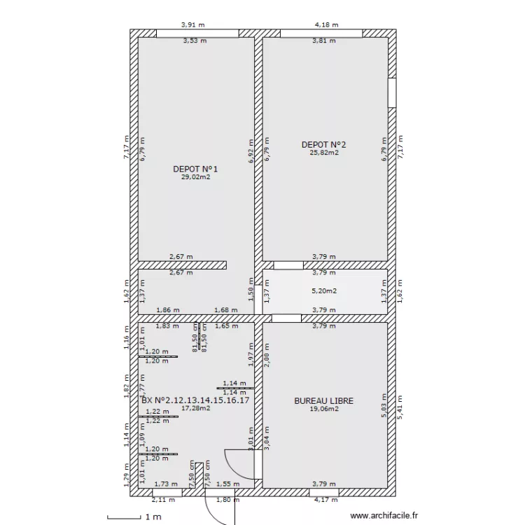 SOUS SOL DUDELANGE AVANT. Plan de 