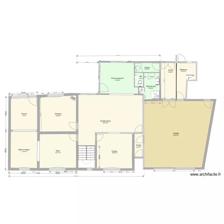 Projet RdC  v5 reduite. Plan de 