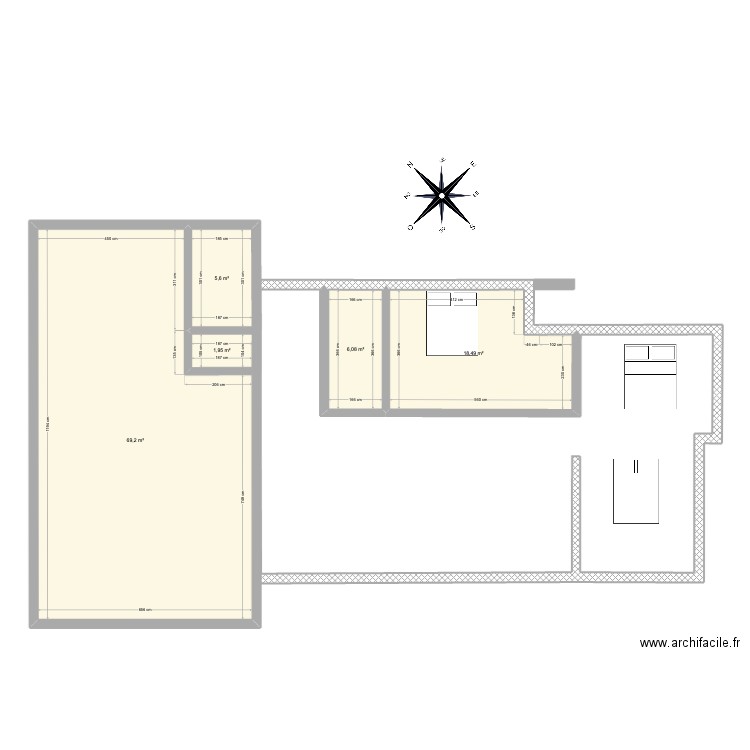 Maison GA. Plan de 5 pièces et 101 m2