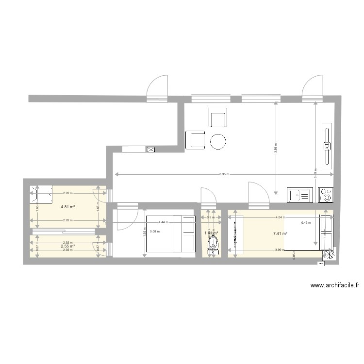 70 Mouffetard RJ RenoV 4. Plan de 0 pièce et 0 m2