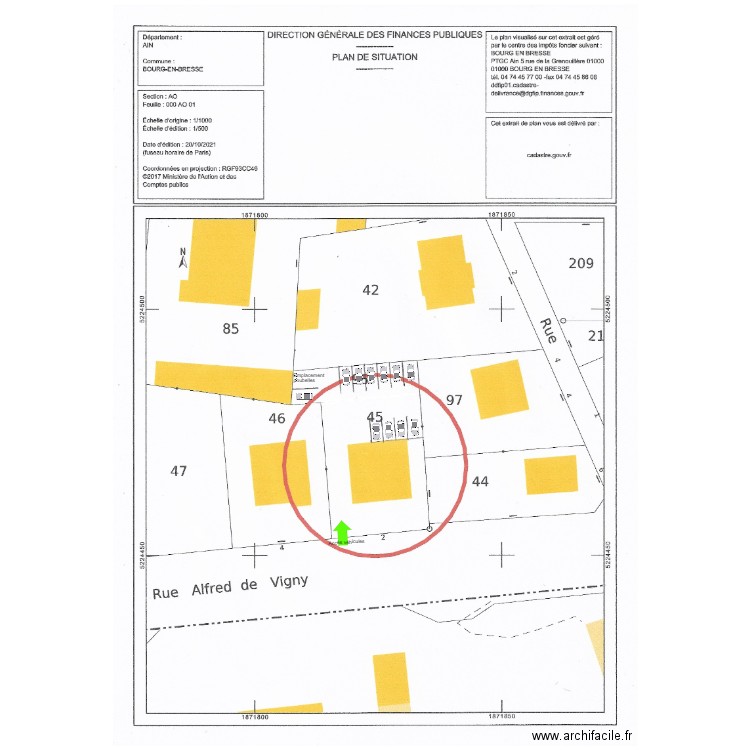 plan parking bourg en bresse. Plan de 0 pièce et 0 m2